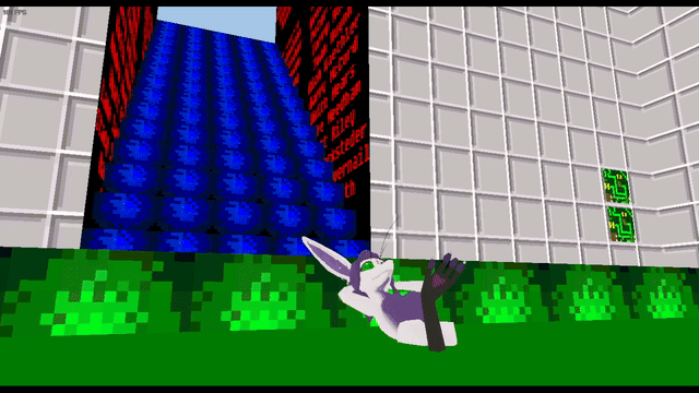 a yinglet chilling in a pool of acid (from the excel for windows 95 easter egg)